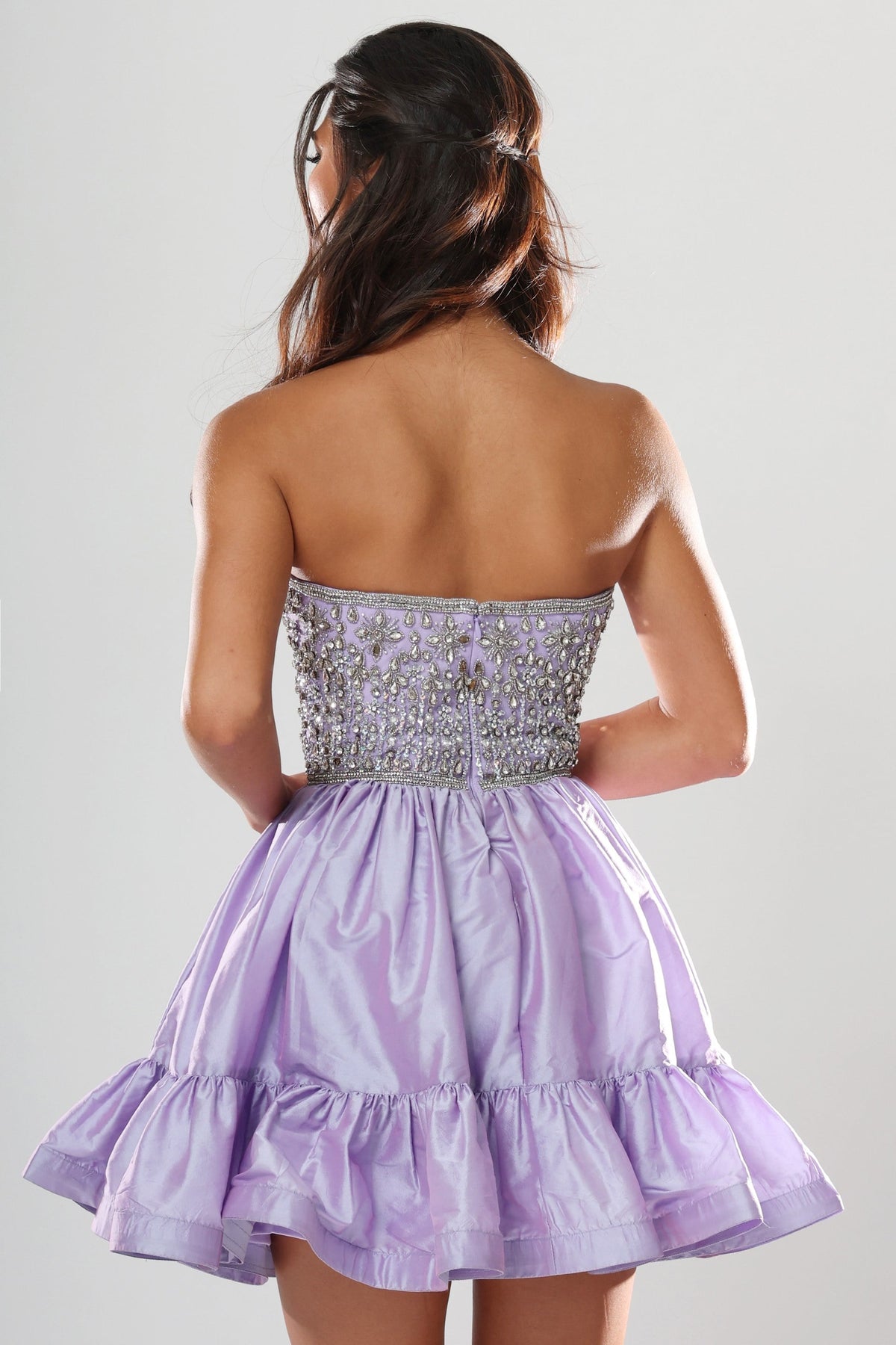 Jovani 52439 LILAC/SILVER Prom Short Dress