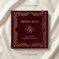 Romantic burgundy wedding planner